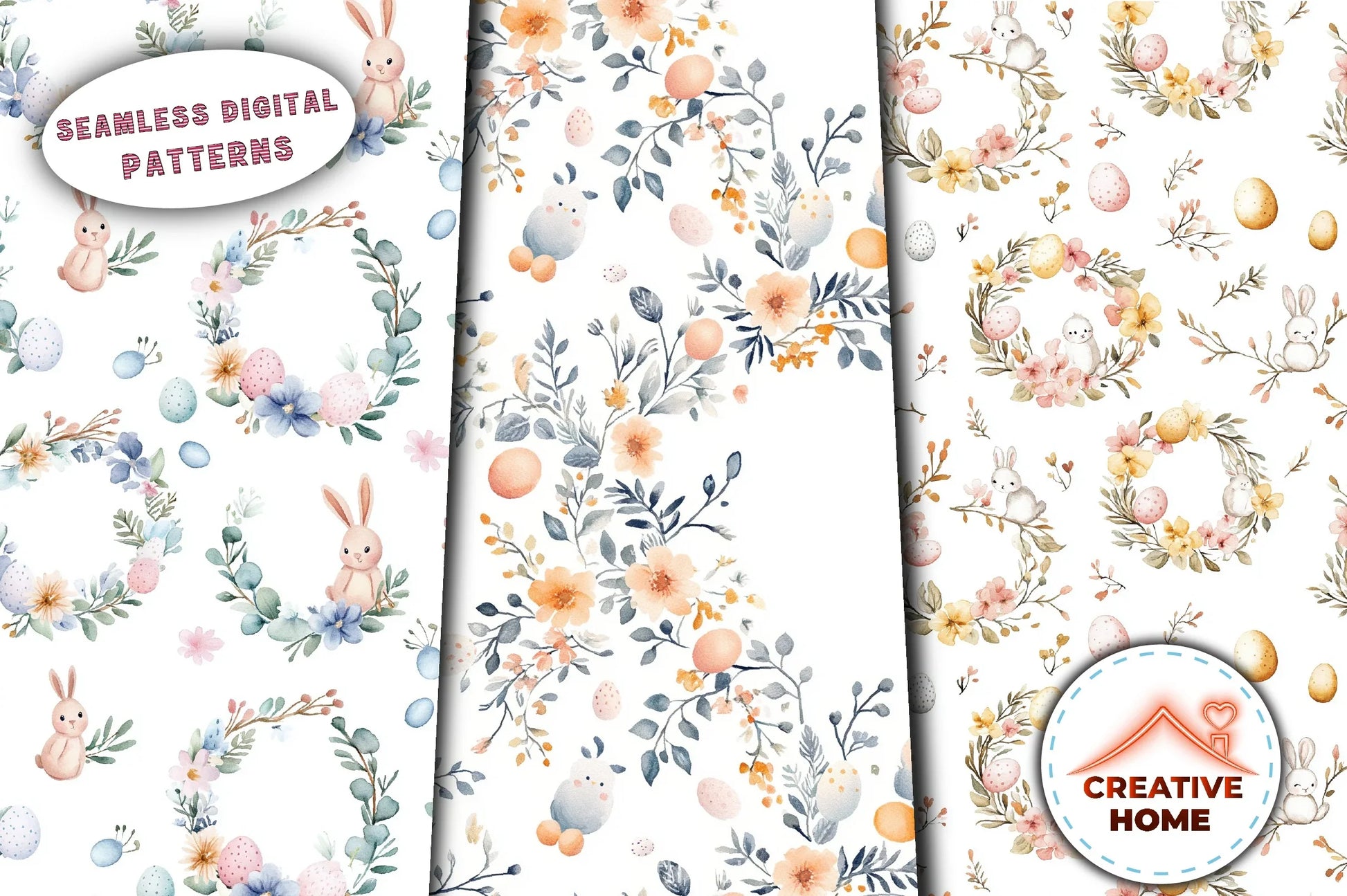 Easter Wreath Clipart Bundle - CraftNest - Digital Crafting and Art