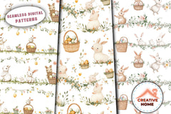 Easter Lambs Lilies Eggs Clipart Bundle - CraftNest - Digital Crafting and Art
