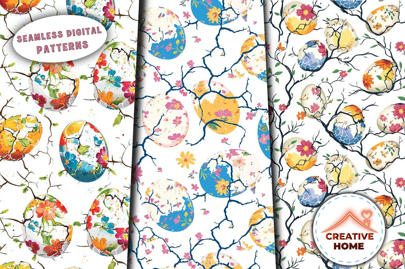 Easter Cracked Eggs Clipart Bundle - CraftNest - Digital Crafting and Art