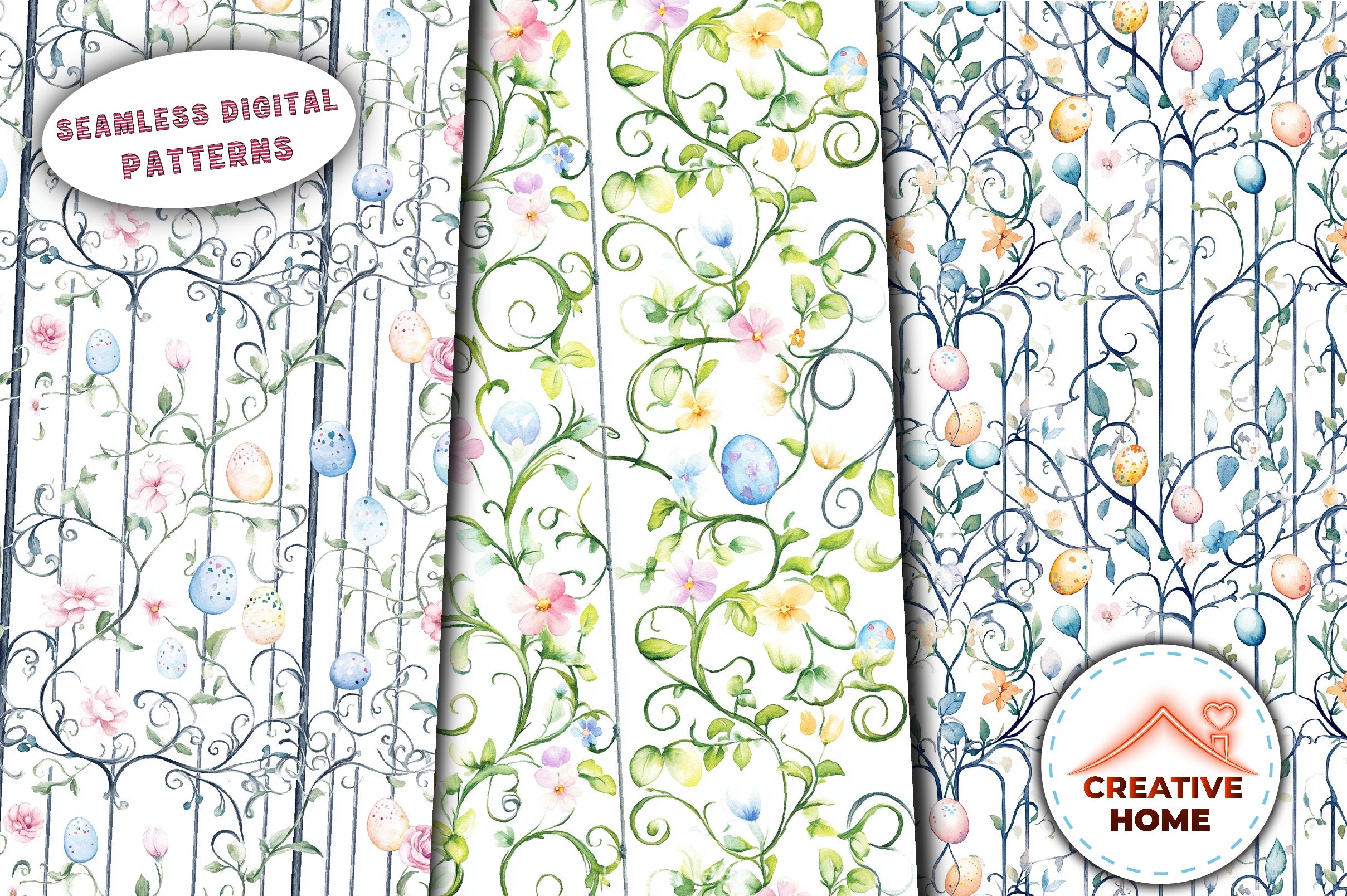 Easter Garden Gates Clipart Bundle - CraftNest - Digital Crafting and Art