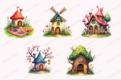 Fairy House Clipart Bundle 4 - CraftNest - Digital Crafting and Art