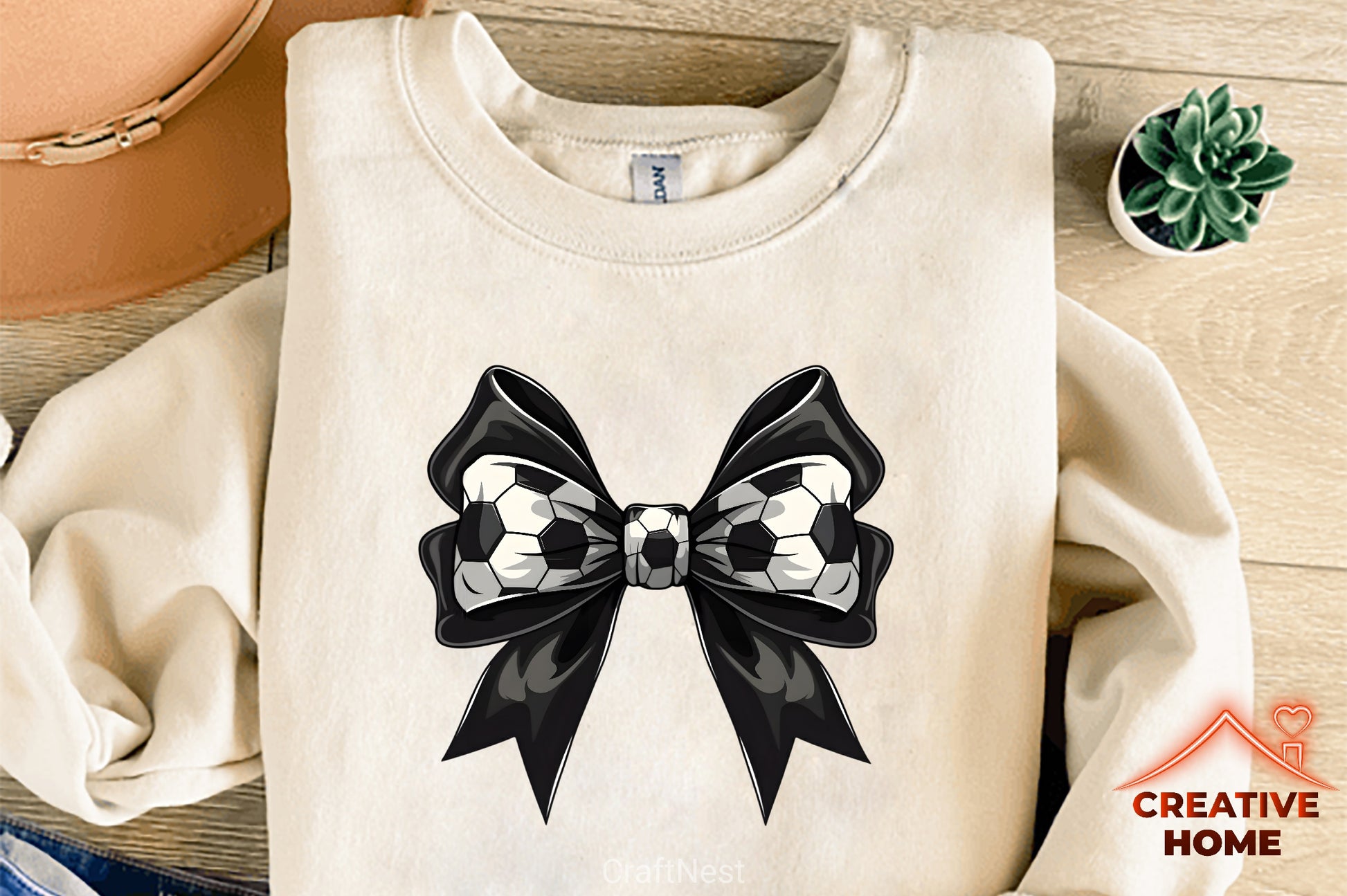 Soccer Ball Bow Design Clipart Bundle - CraftNest - Digital Crafting and Art