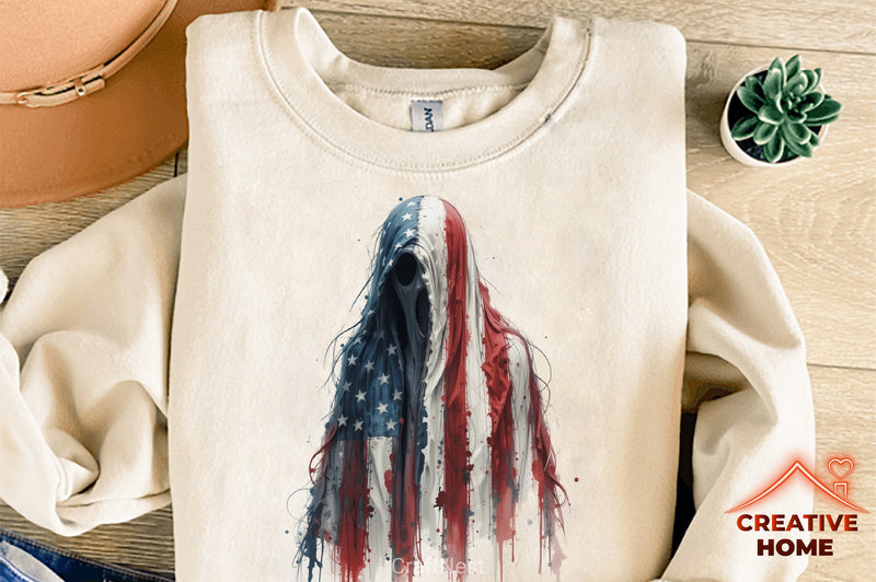 4th of July Gothic Ghost Clipart Bundle - CraftNest - Digital Crafting and Art