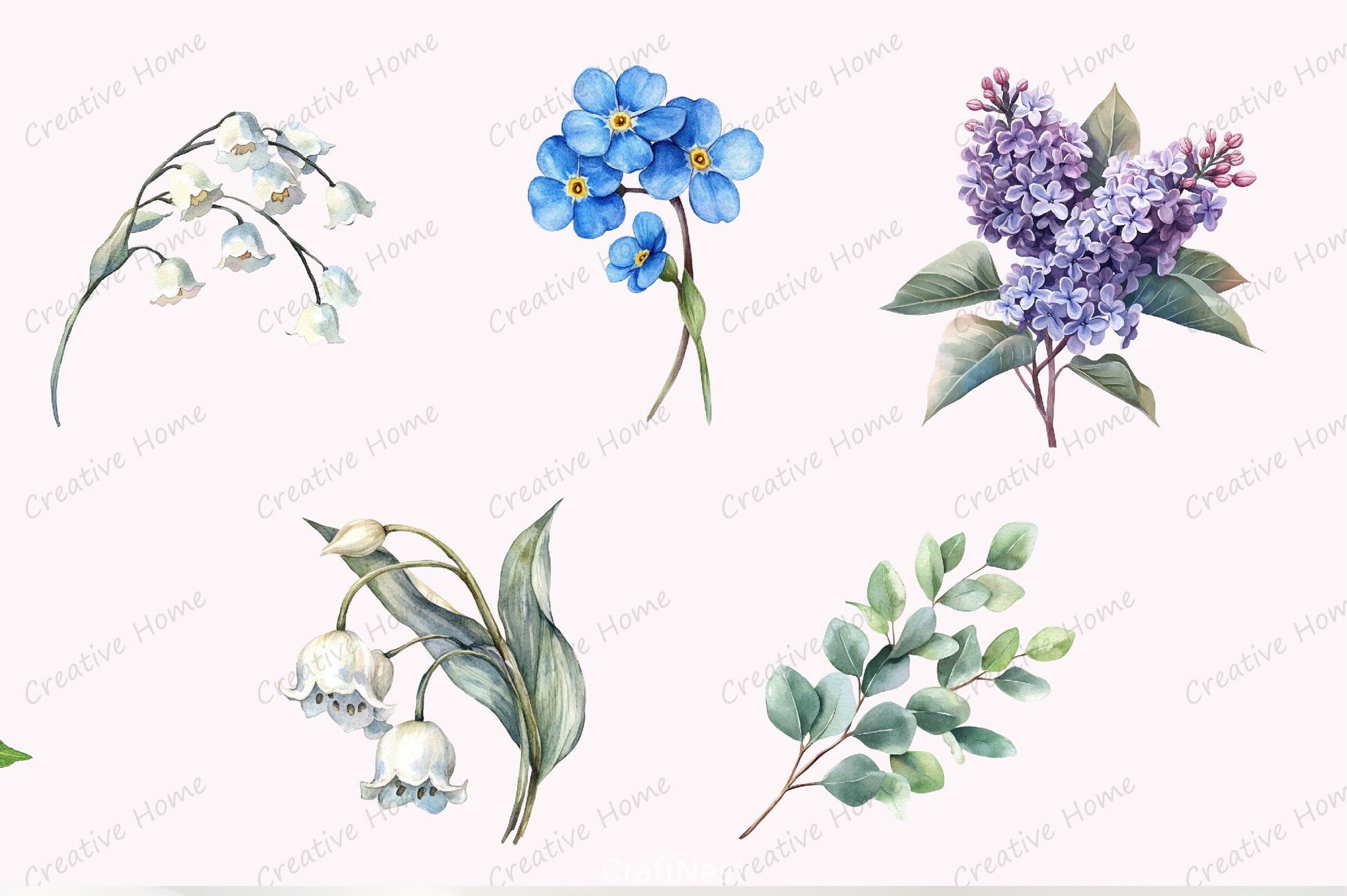 Wildflowers Floral Clipart Bundle - CraftNest - Digital Crafting and Art