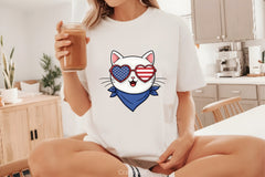 Patriotic Cat 4th July Clipart Bundle - CraftNest - Digital Crafting and Art