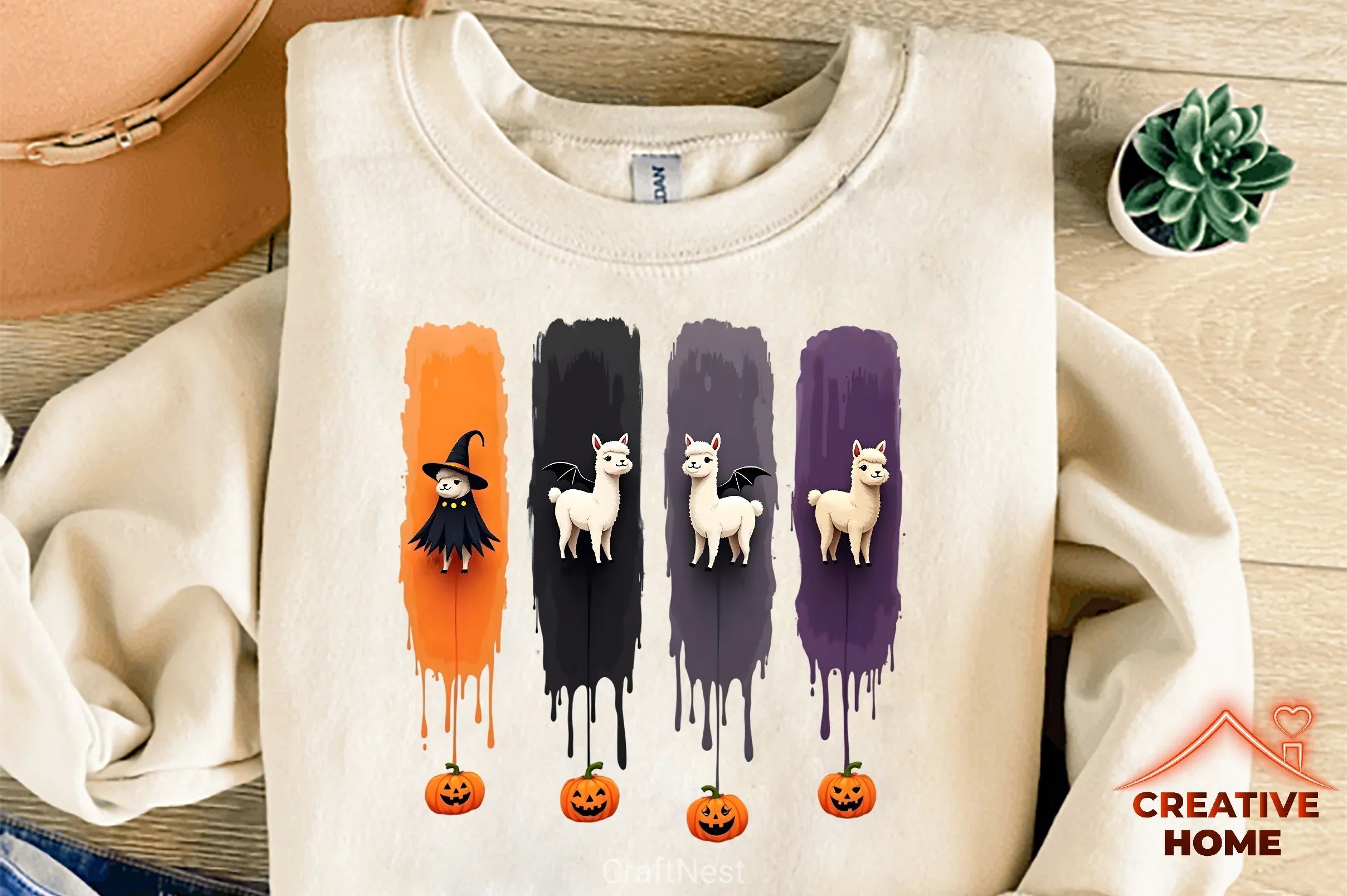 Halloween Alpacas Clipart Bundle - CraftNest - Digital Crafting and Art