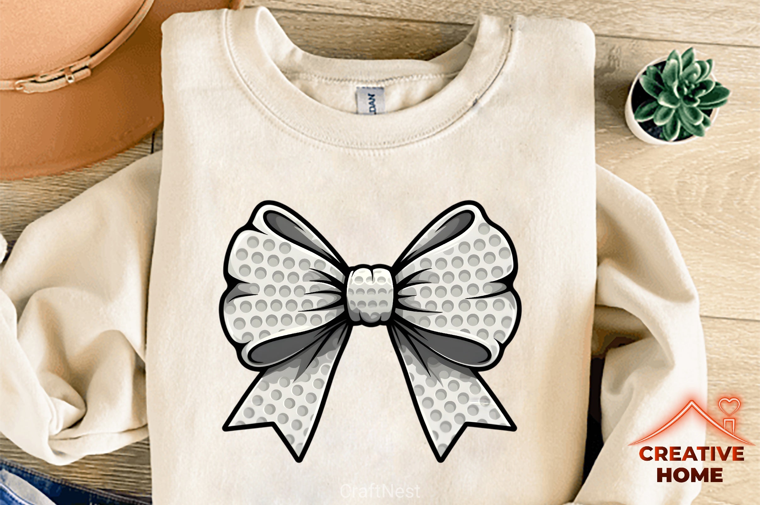 Golf Ball Bow Design Clipart Bundle - CraftNest - Digital Crafting and Art