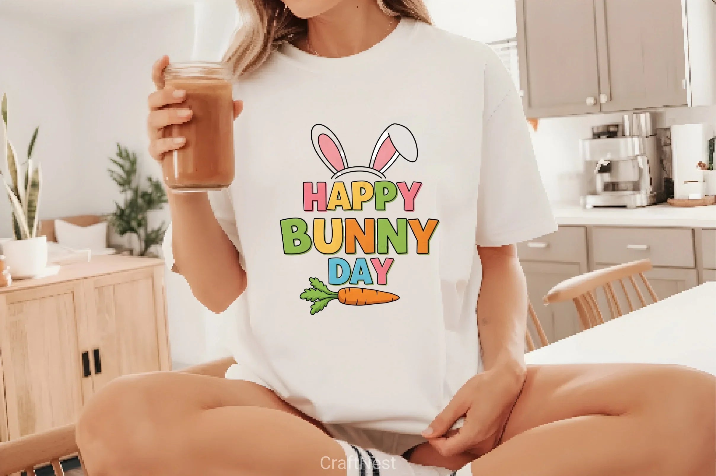 Happy Bunny Day Clipart Bundle - CraftNest - Digital Crafting and Art