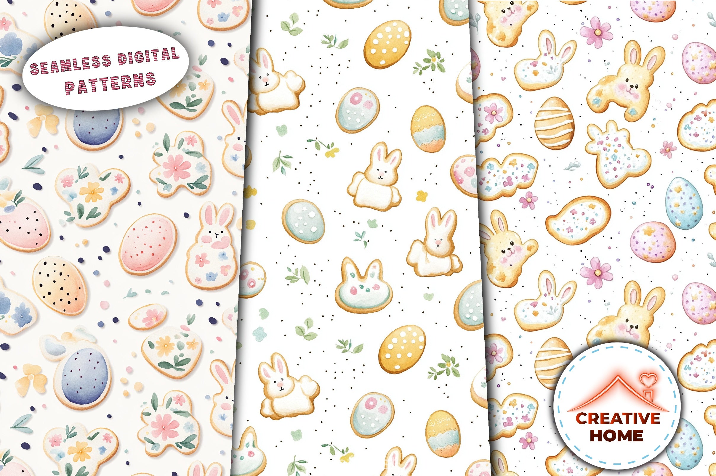 Easter Colorful Eggs Clipart Bundle - CraftNest - Digital Crafting and Art