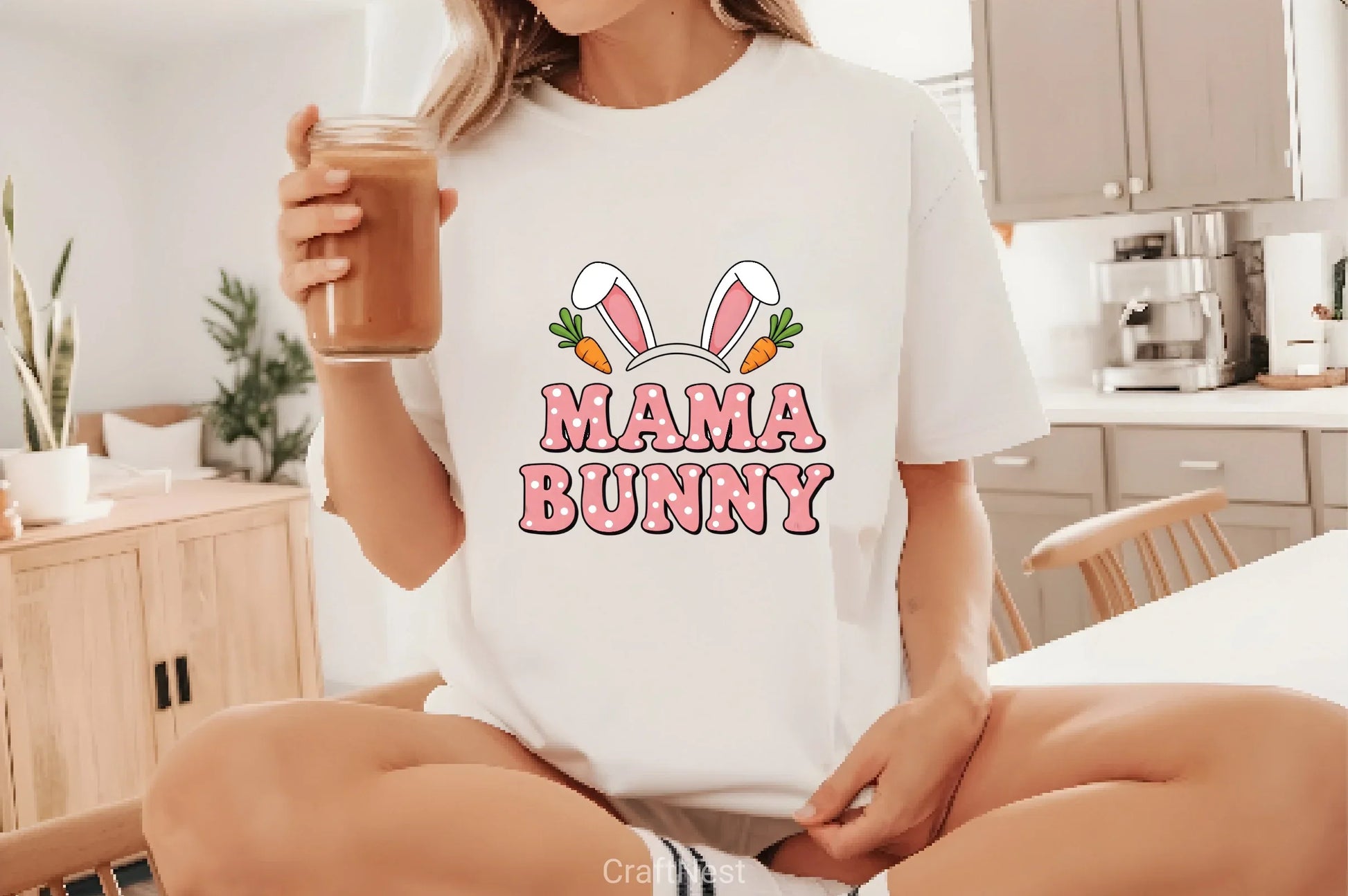 Mama Bunny Easter Clipart Bundle - CraftNest - Digital Crafting and Art