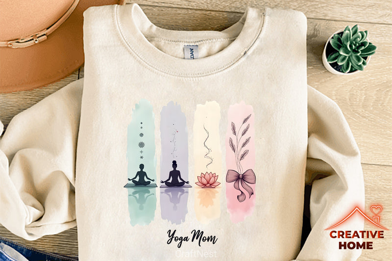 Yoga Mom Clipart Bundle - CraftNest - Digital Crafting and Art