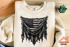 Gothic 4th July Flag Clipart Bundle 3 - CraftNest - Digital Crafting and Art