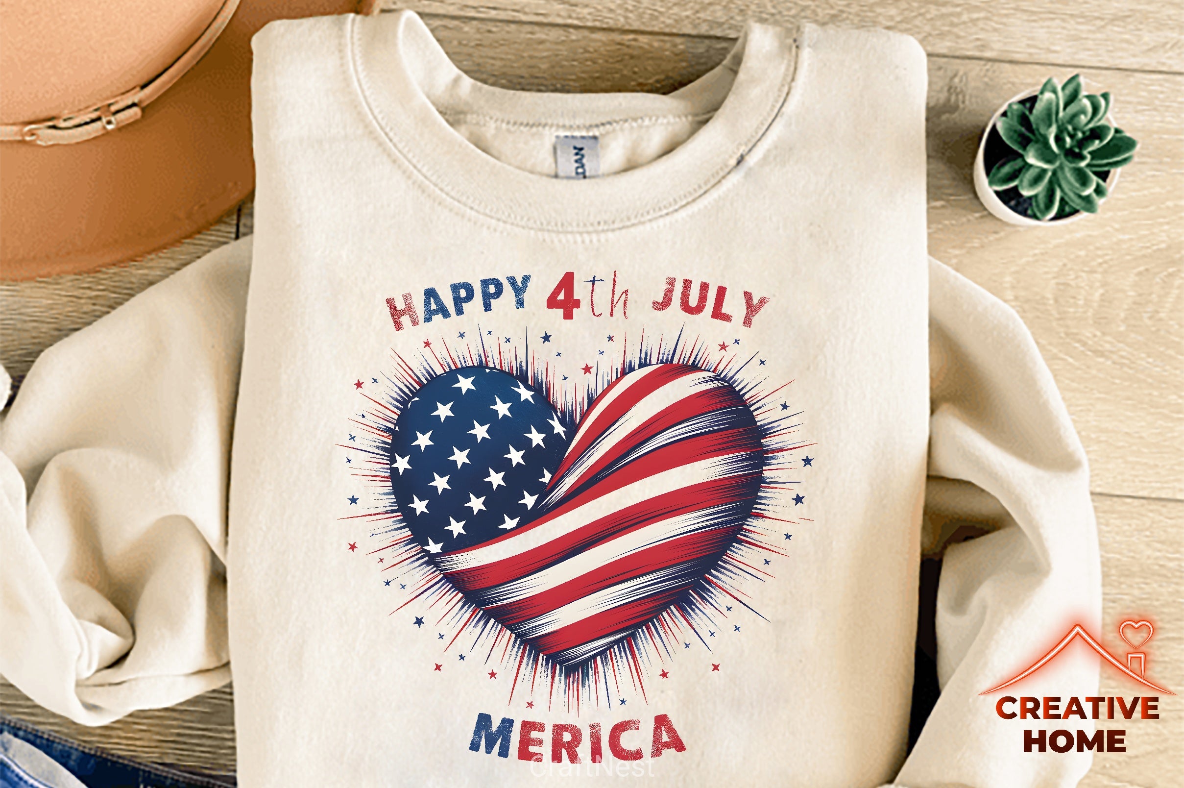 Patriotic Heart Clipart Bundle 2 - CraftNest - Digital Crafting and Art