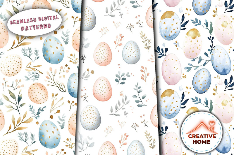 Easter Floral Eggs Clipart Bundle - CraftNest - Digital Crafting and Art