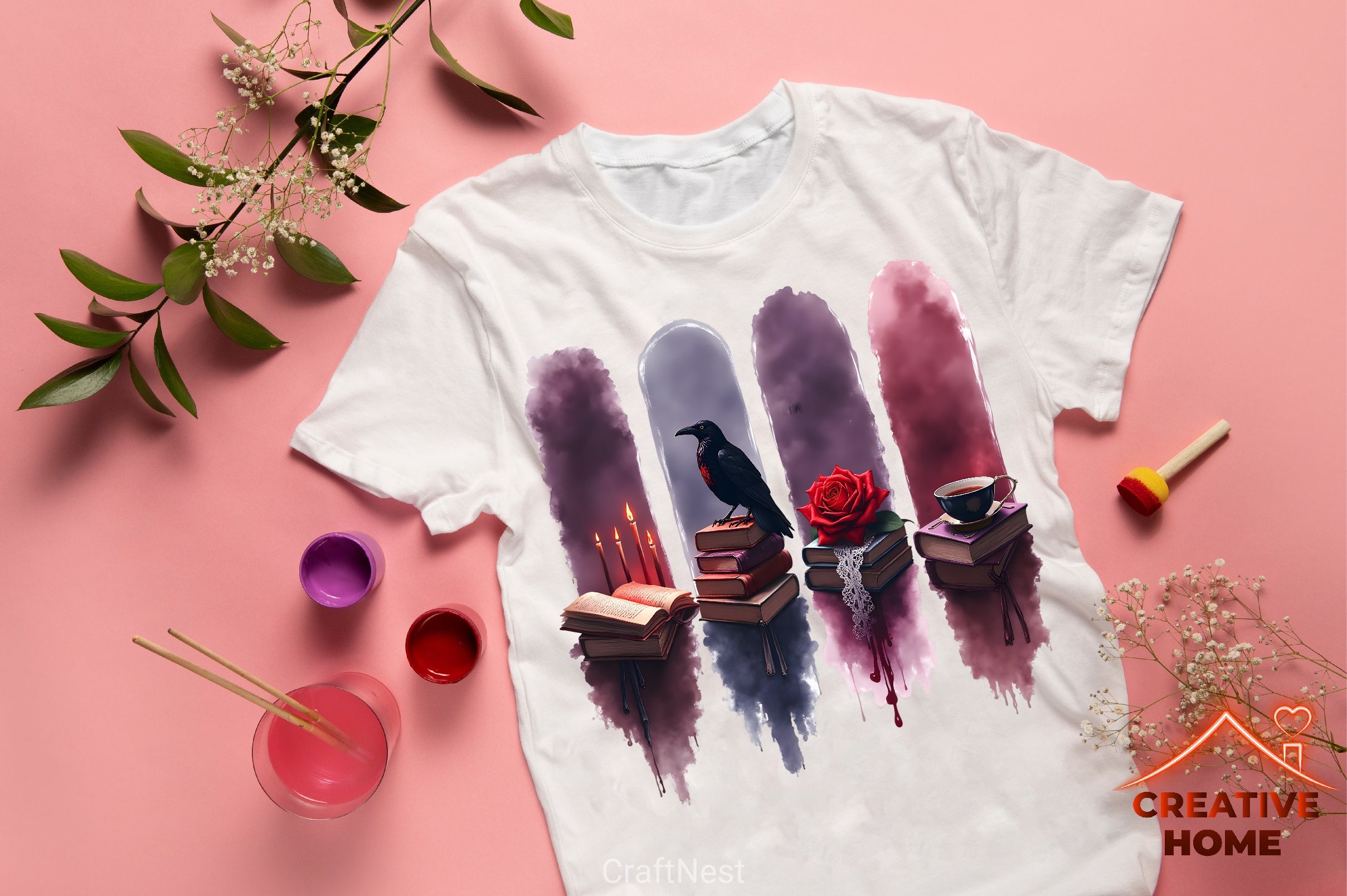 Gothic Brushstroke Clipart Bundle - CraftNest - Digital Crafting and Art