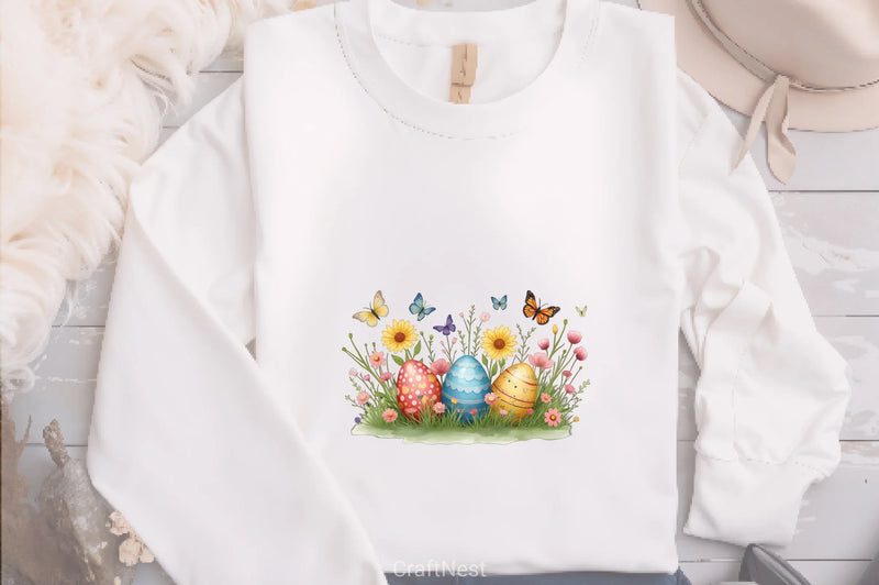 Easter Springtime Scene Clipart Bundle - CraftNest - Digital Crafting and Art