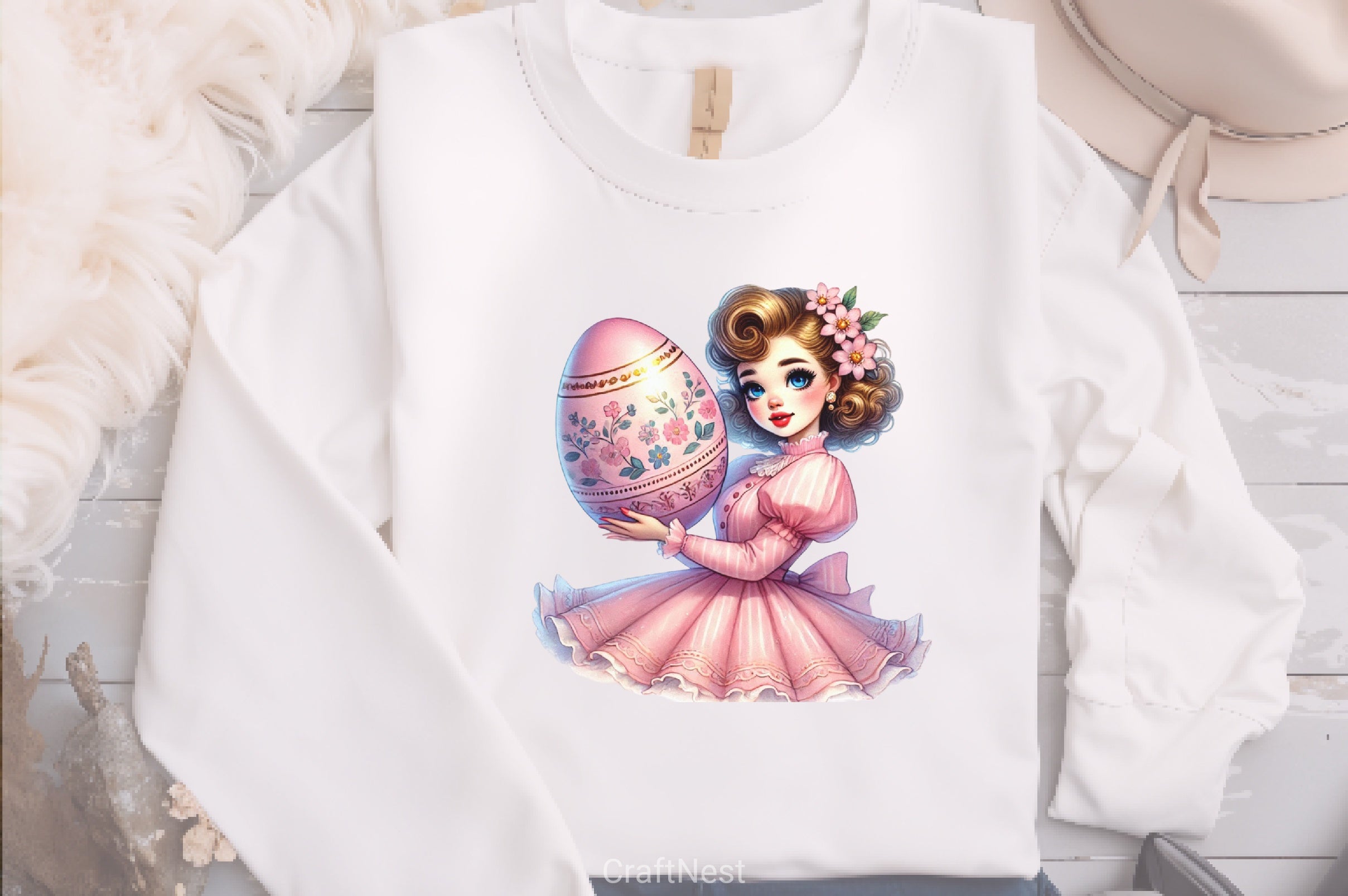 Easter Pin Up Girl Clipart Bundle - CraftNest - Digital Crafting and Art