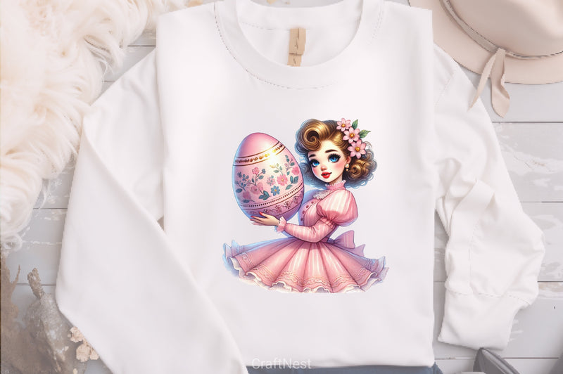 Easter Pin Up Girl Clipart Bundle - CraftNest - Digital Crafting and Art