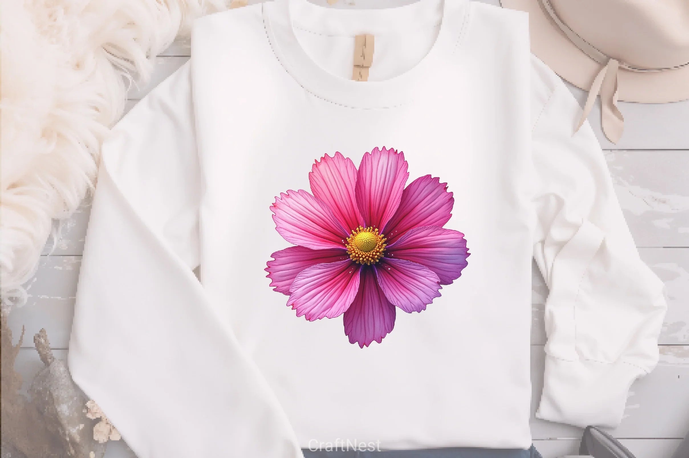 Cosmos Wildflowers Clipart Bundle - CraftNest - Digital Crafting and Art