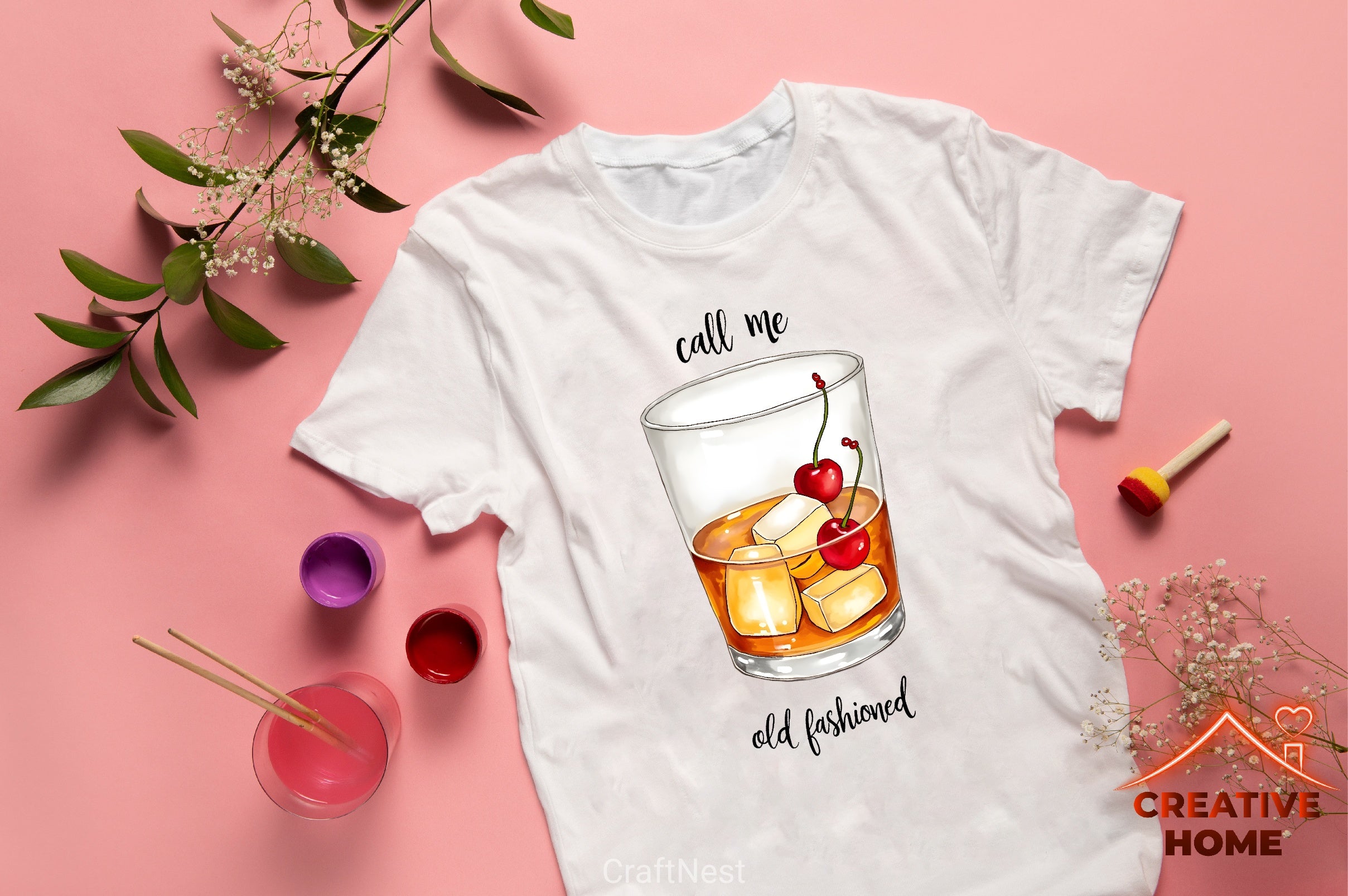 Whiskey & Cherries Clipart Bundle - CraftNest - Digital Crafting and Art