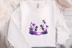 Enchanted Purple Fairies Garden Clipart Bundle - CraftNest - Digital Crafting and Art