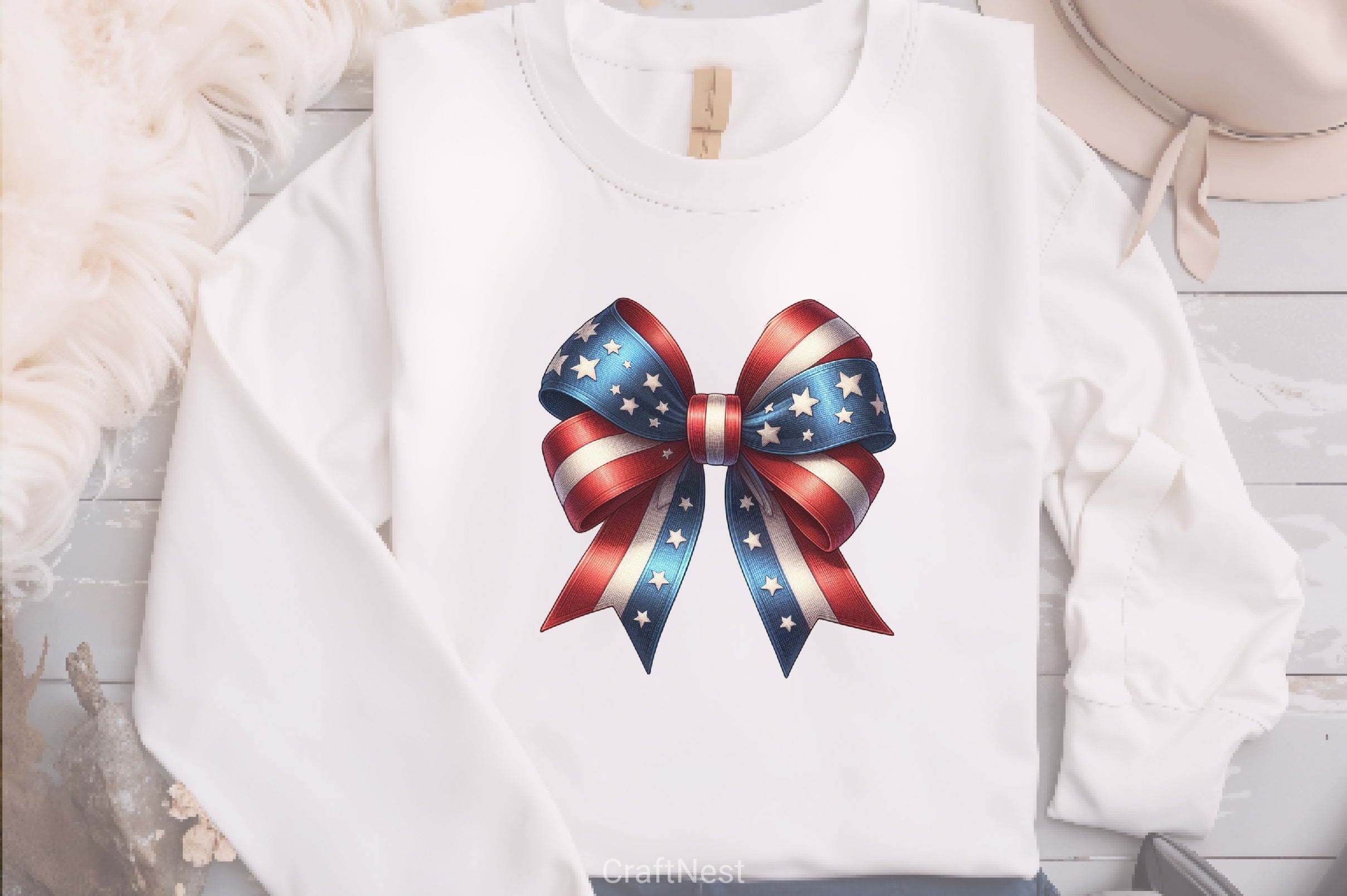 4th of July Bow Clipart Bundle - CraftNest - Digital Crafting and Art