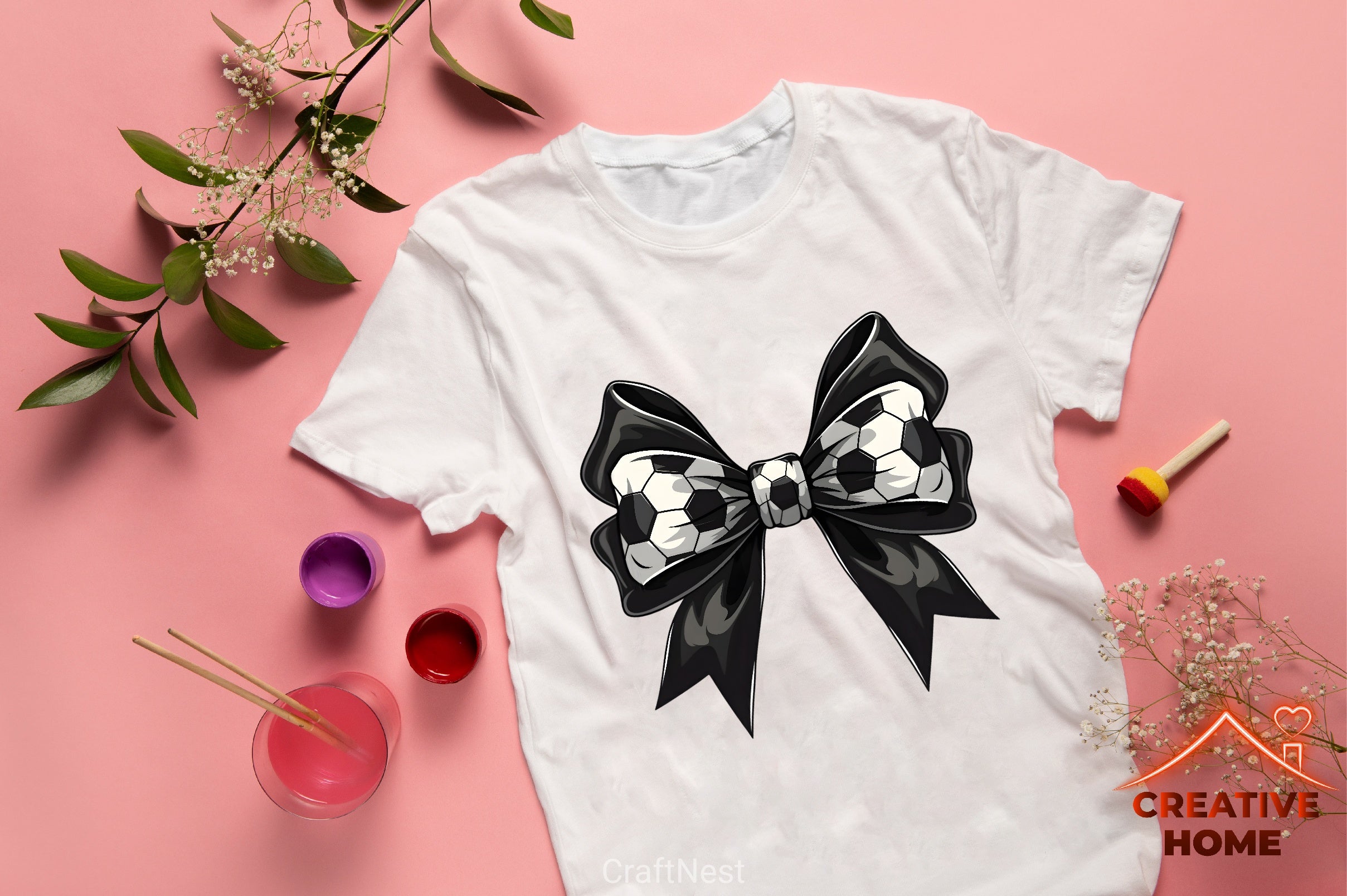 Soccer Ball Bow Design Clipart Bundle - CraftNest - Digital Crafting and Art