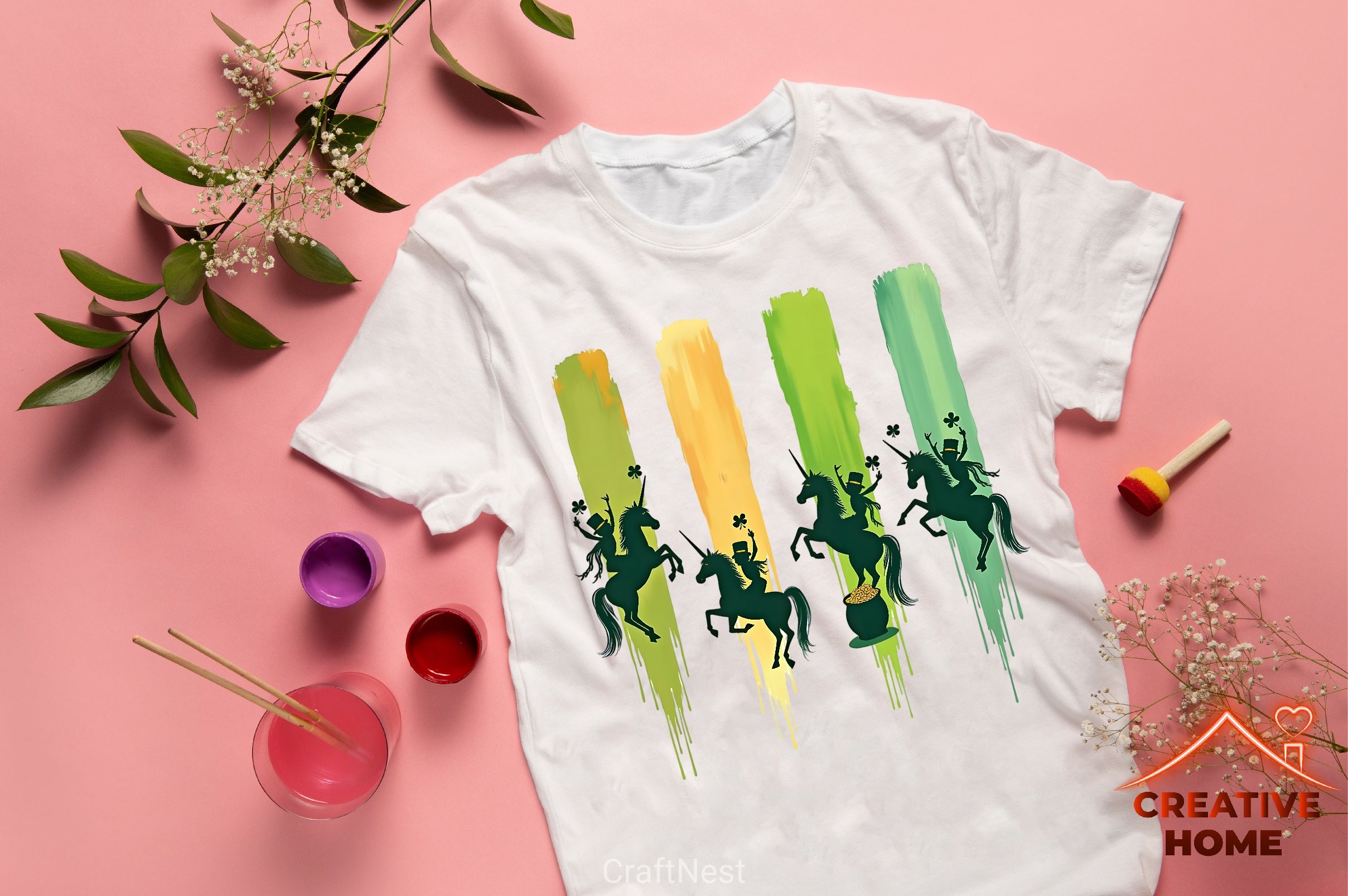 St. Patrick's Day Unicorns Clipart Bundle 1 - CraftNest - Digital Crafting and Art