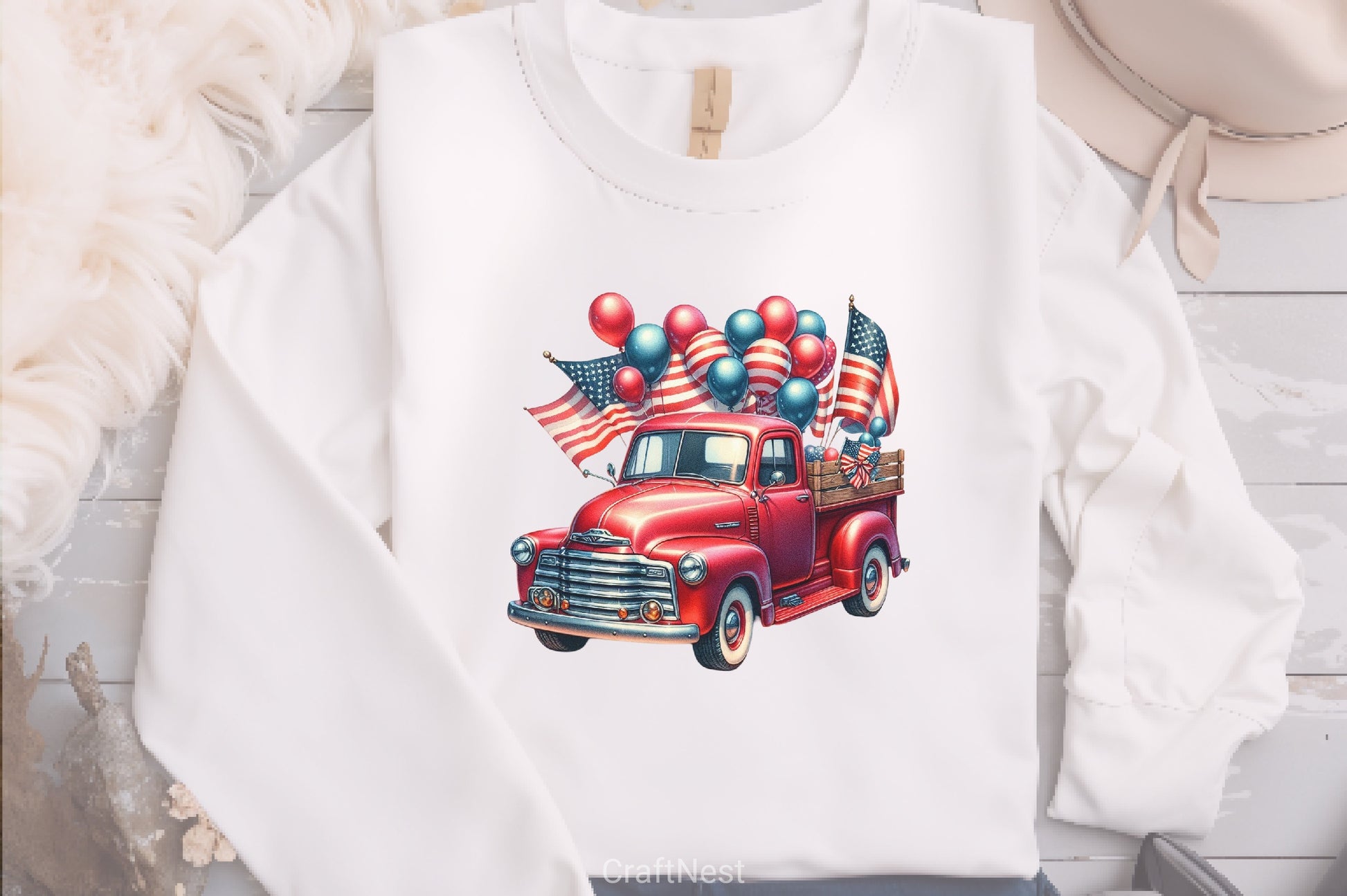 Memorial Day Car Parade Clipart Bundle - CraftNest - Digital Crafting and Art