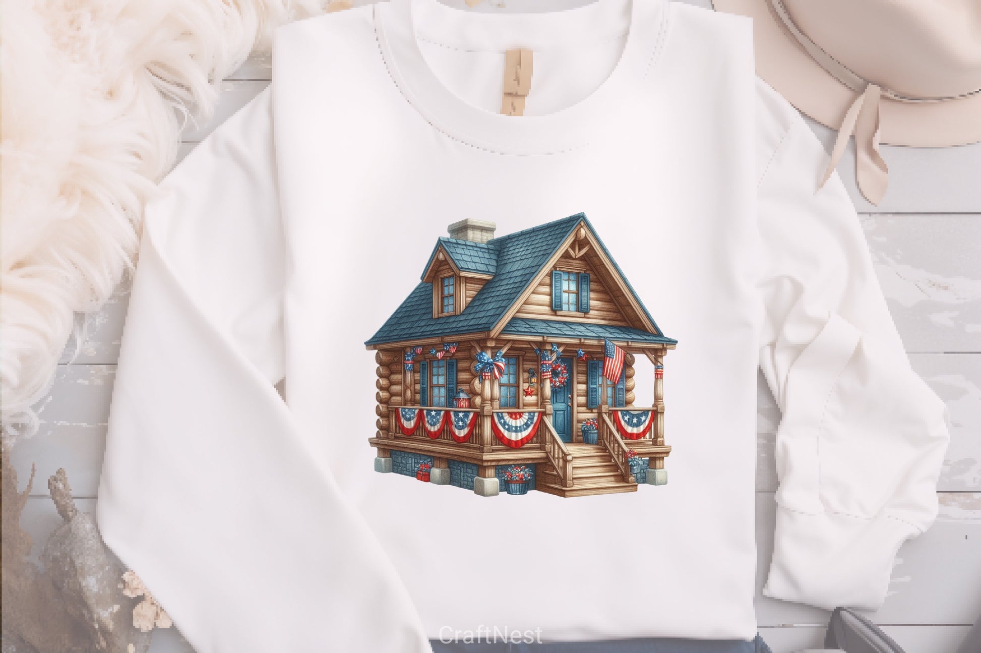 4th of July House Clipart Bundle - CraftNest - Digital Crafting and Art