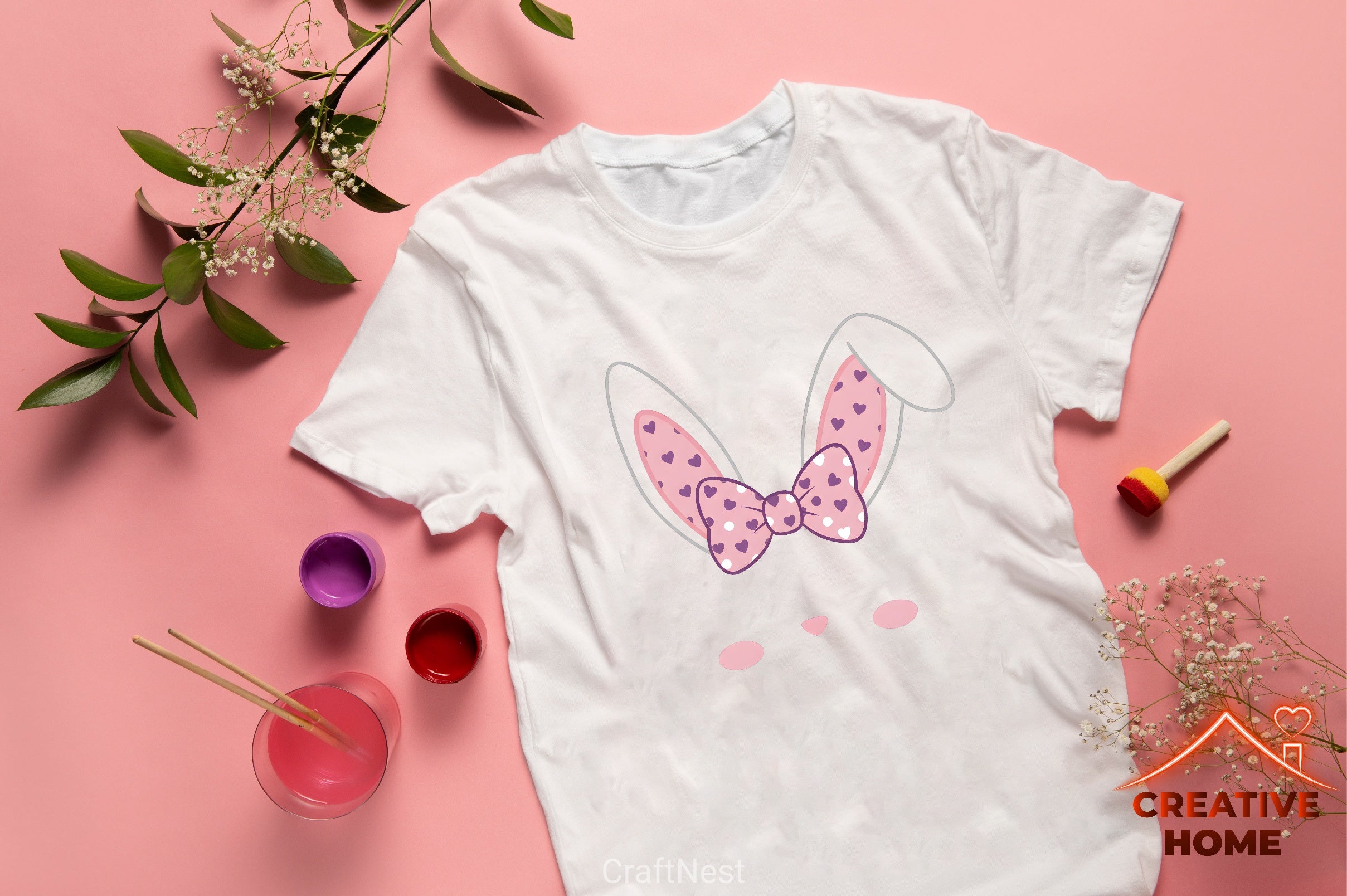 Easter Bunny Monogram Clipart Bundle - CraftNest - Digital Crafting and Art