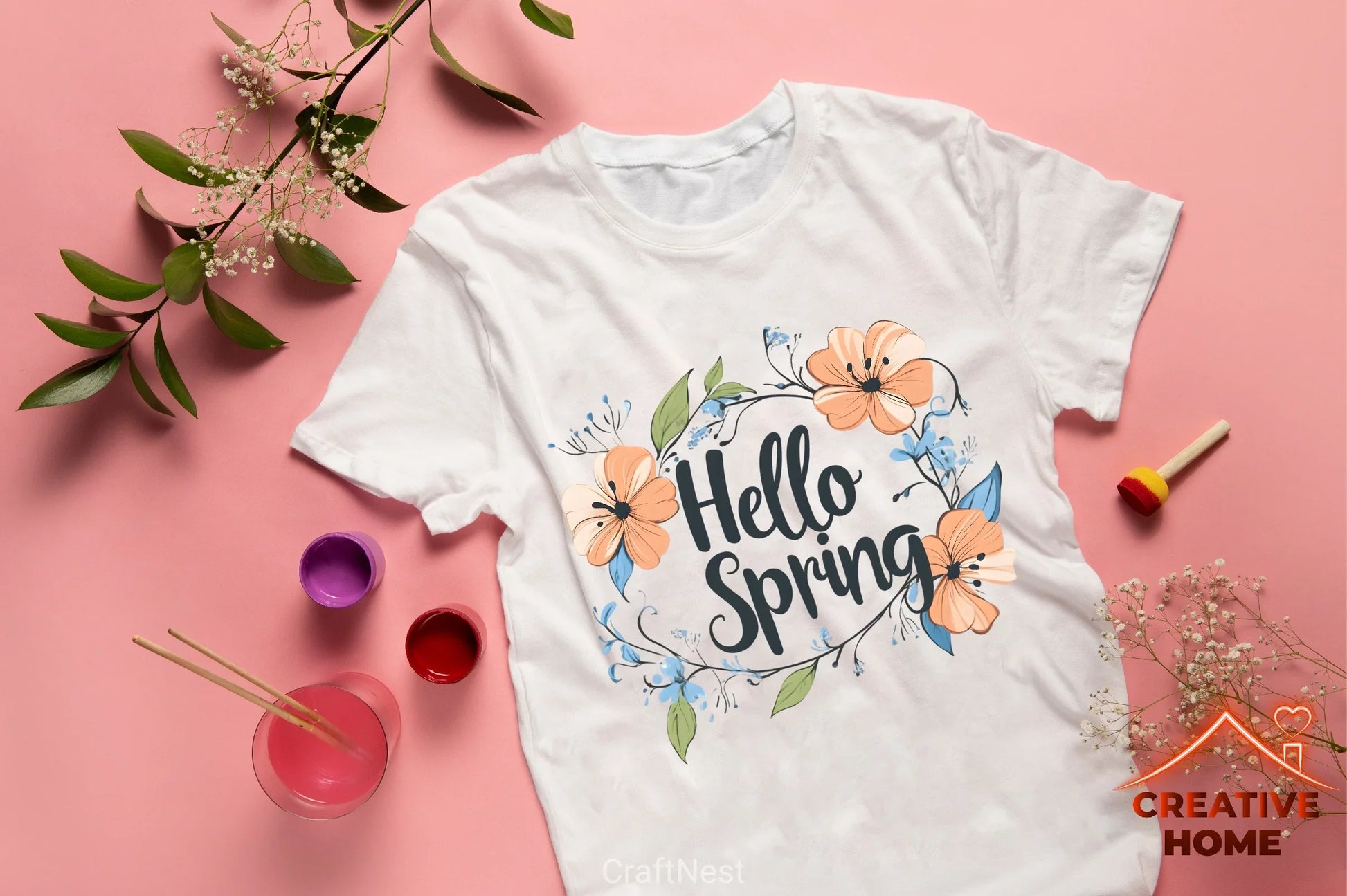 Hello Spring Clipart Bundle - CraftNest - Digital Crafting and Art