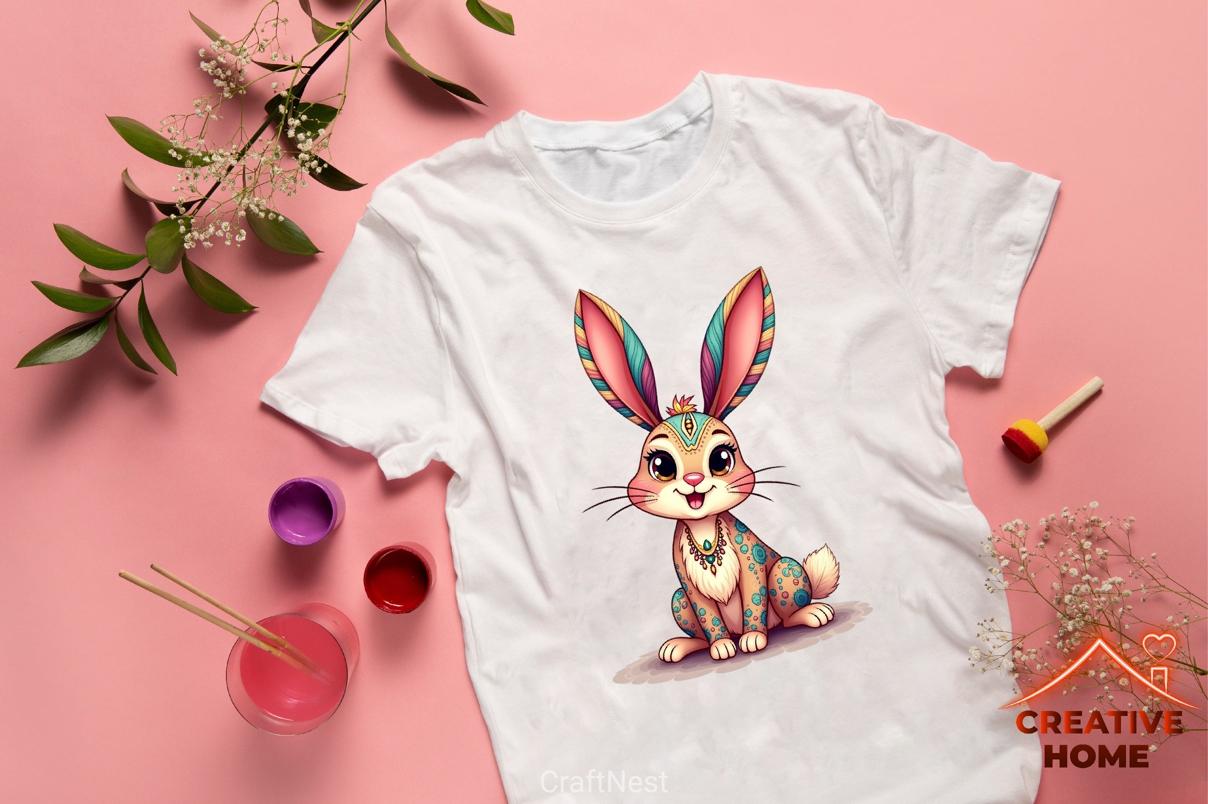 Boho Easter Clipart Bundle 6 - CraftNest - Digital Crafting and Art