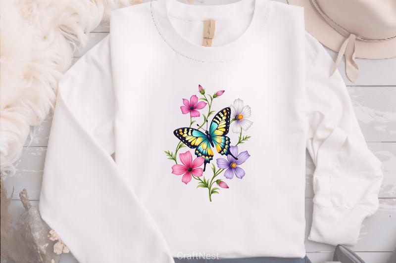 Summer Butterfly Clipart Bundle - CraftNest - Digital Crafting and Art