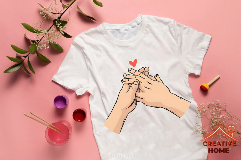 Holding Hands Couple Clipart Bundle - CraftNest - Digital Crafting and Art