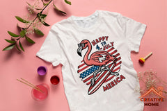 Patriotic Flamingo Surfboard Clipart Bundle - CraftNest - Digital Crafting and Art