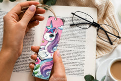 Whimsical Unicorn Bookmark Journal - CraftNest - Digital Crafting and Art