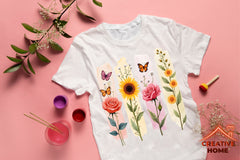 Floral Brushstrokes Clipart Bundle - CraftNest - Digital Crafting and Art