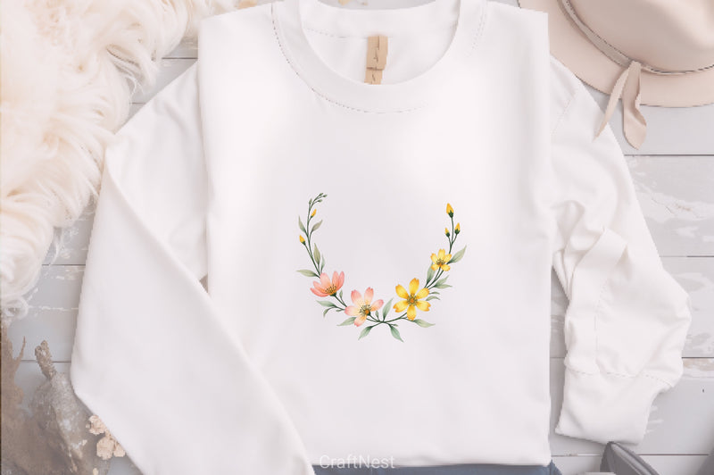 Summer Wildflowers Clipart Bundle - CraftNest - Digital Crafting and Art