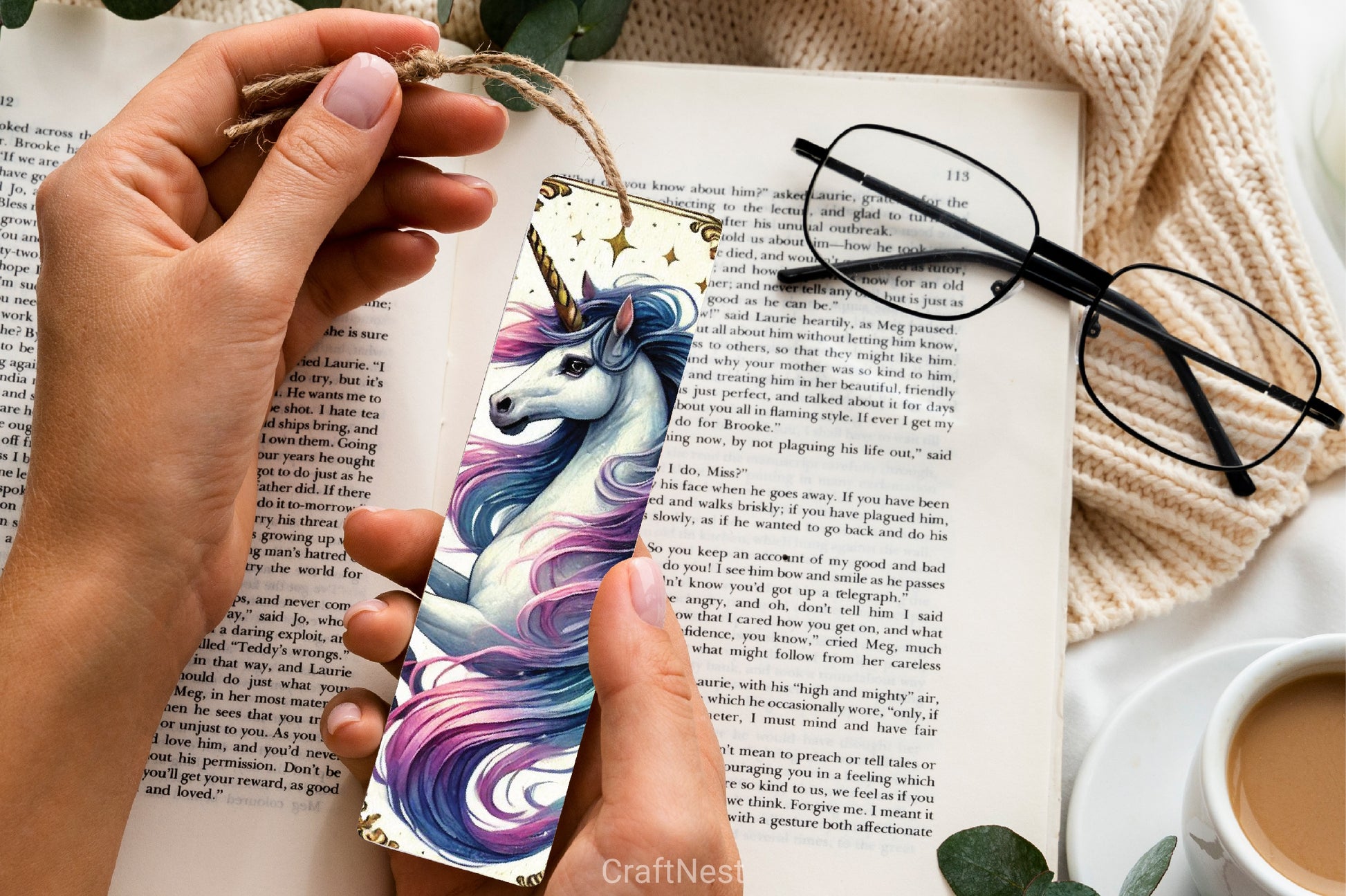 Magical Unicorn Bookmarks Journal - CraftNest - Digital Crafting and Art
