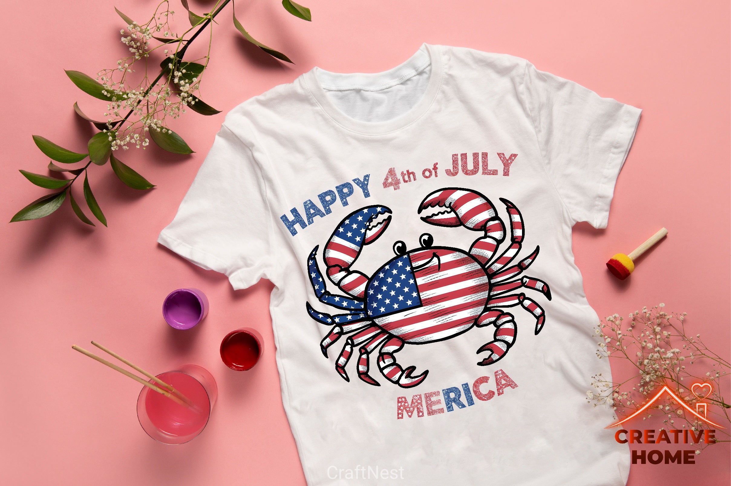 Patriotic Crab Clipart Bundle - CraftNest - Digital Crafting and Art