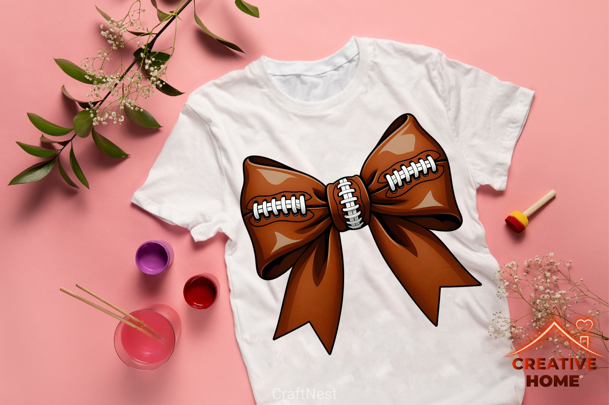Football Bow Clipart Bundle - CraftNest - Digital Crafting and Art