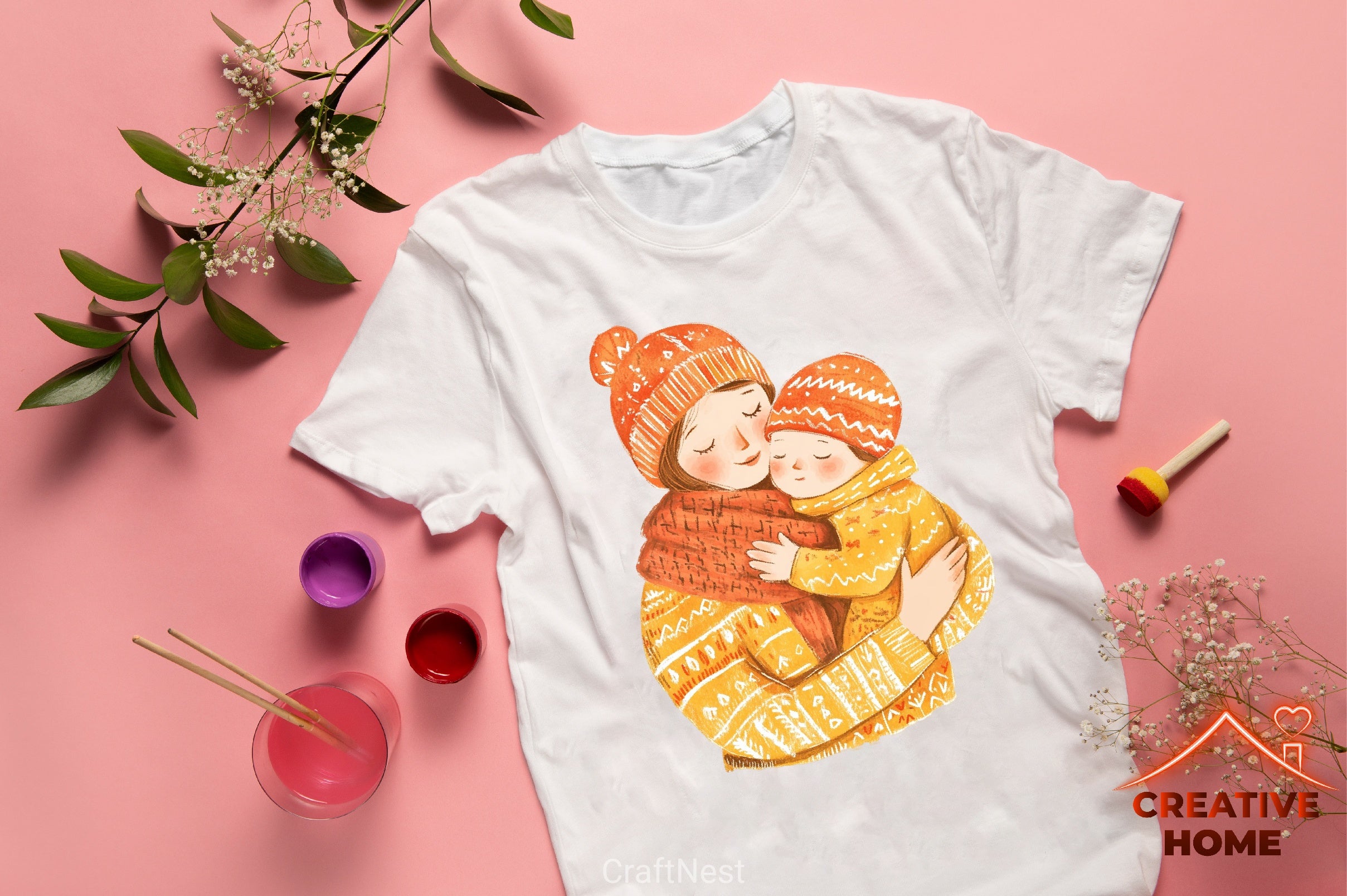 Mother's Day Folk Art Clipart Bundle - CraftNest - Digital Crafting and Art