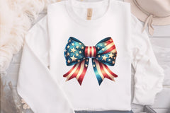 Coquette Bow 4th July Flag Clipart Bundle - CraftNest - Digital Crafting and Art