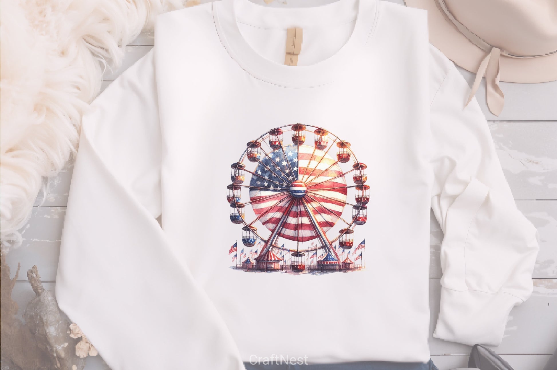 4th of July Vintage Clipart Bundle - CraftNest - Digital Crafting and Art