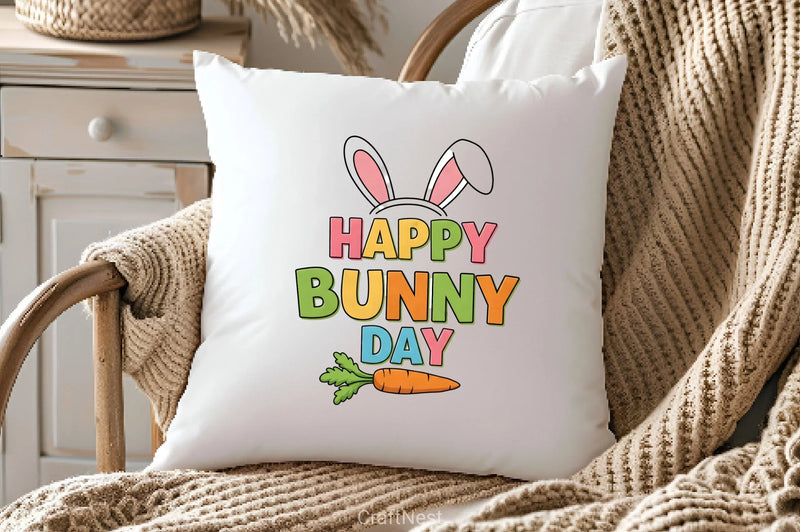 Happy Bunny Day Clipart Bundle - CraftNest - Digital Crafting and Art