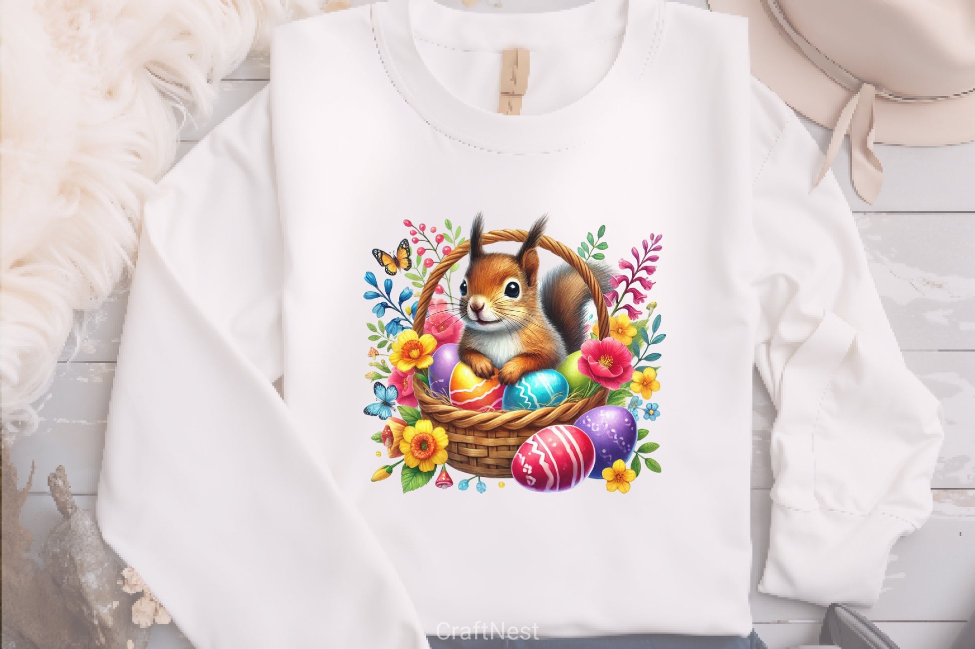 Funny Easter Squirrel Clipart Bundle - CraftNest - Digital Crafting and Art