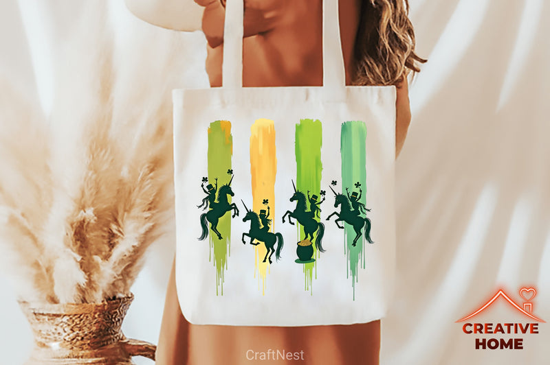 St. Patrick's Day Unicorns Clipart Bundle 1 - CraftNest - Digital Crafting and Art