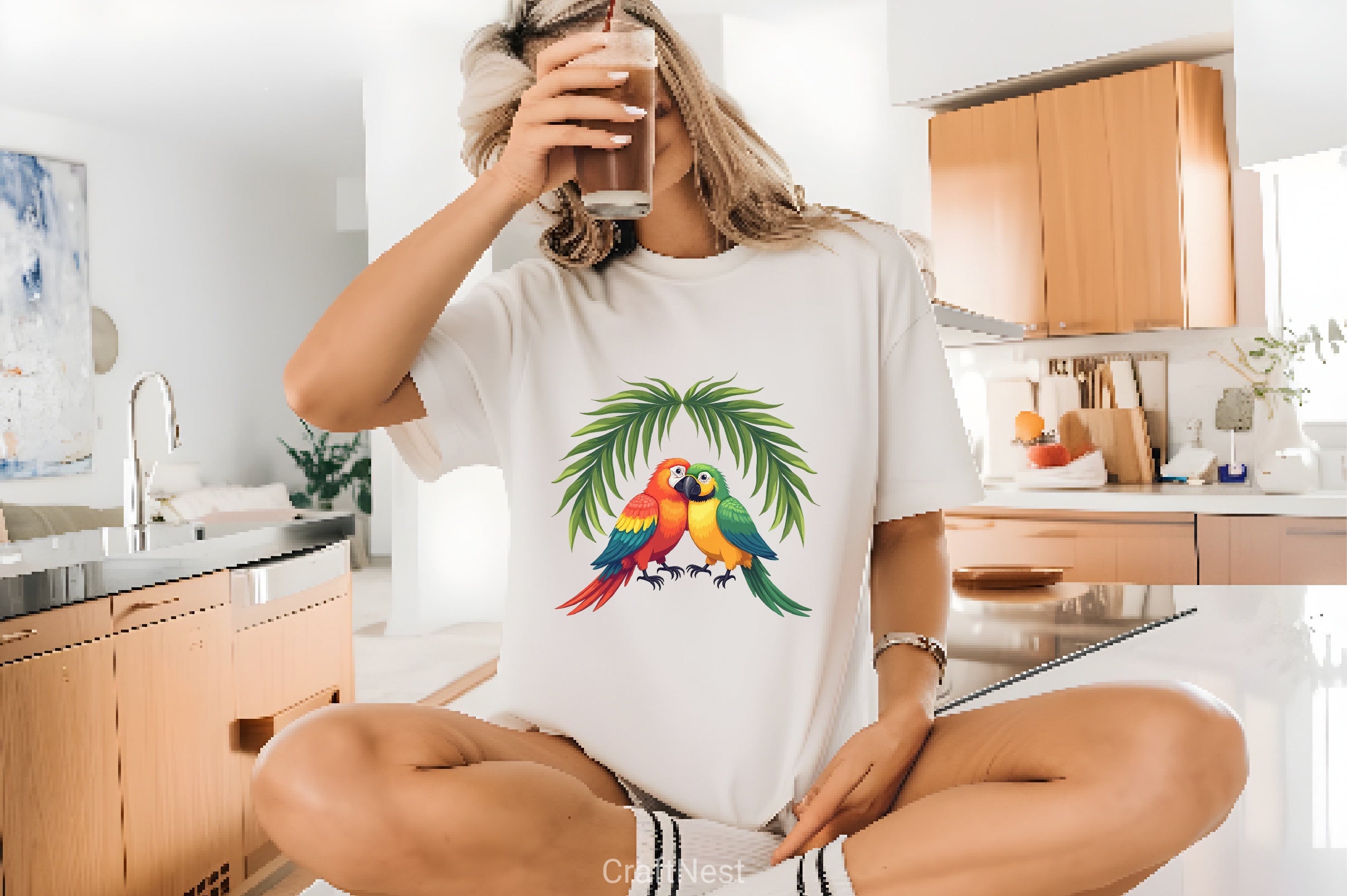 Summer Parrot Clipart Bundle 33 - CraftNest - Digital Crafting and Art