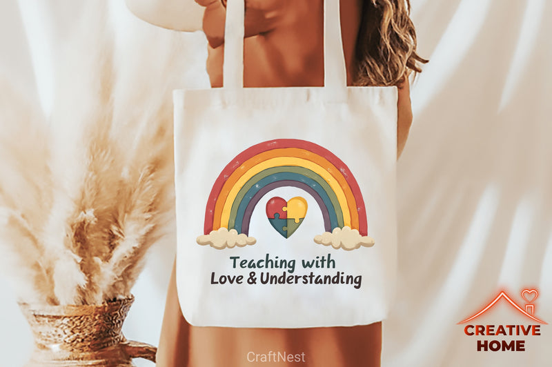 Down Syndrome & Autism Rainbow Clipart Bundle 1 - CraftNest - Digital Crafting and Art